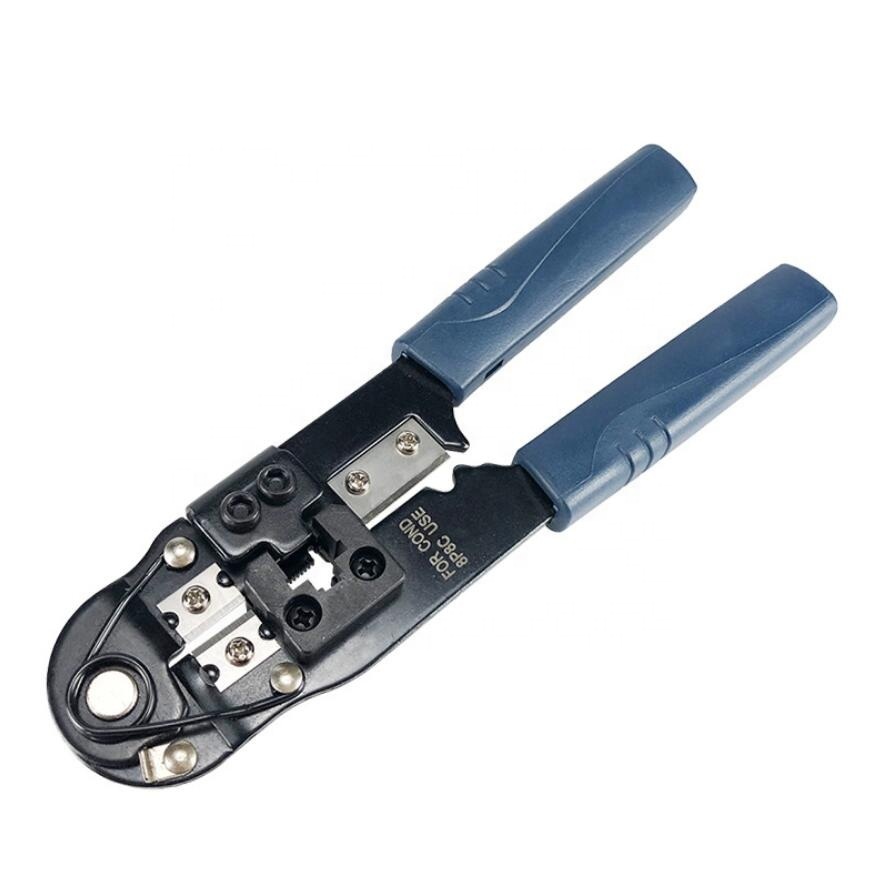 HT-210C Сети Обжимные Инструменты для RJ45 8P8C модульная вилка с зачистки резки щипцы Пилер инструмент