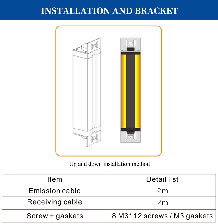 In-stock Non-standard Automation Machine ESPE Laser Light Curtain Safety Curtains Safety Barrier Sensors