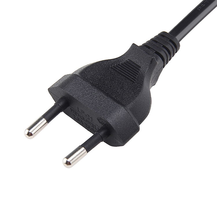 Хэн-хорошо ЕС силовой кабель 2-контактный 2.5A 250V допуск VDE C7 разъем евро разъем питания ЕС шнур питания