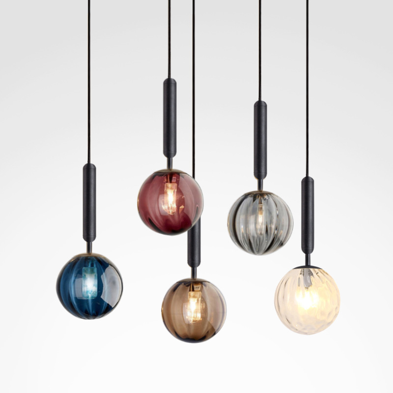 Modern minimalist glass art small chandelier  restaurant chandelier luxury pendant lighting