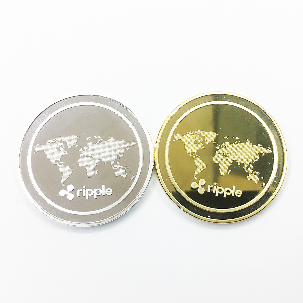 Изготовленный На Заказ Металл, покрыто золотом, серебром, новинка xrp пульсации монета