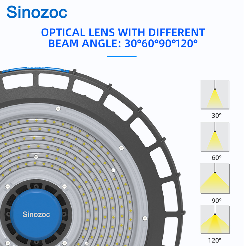 Sinozoc НЛО led high bay light 100w 150w 200w 240w затемняющий драйвер и микроволновый датчик