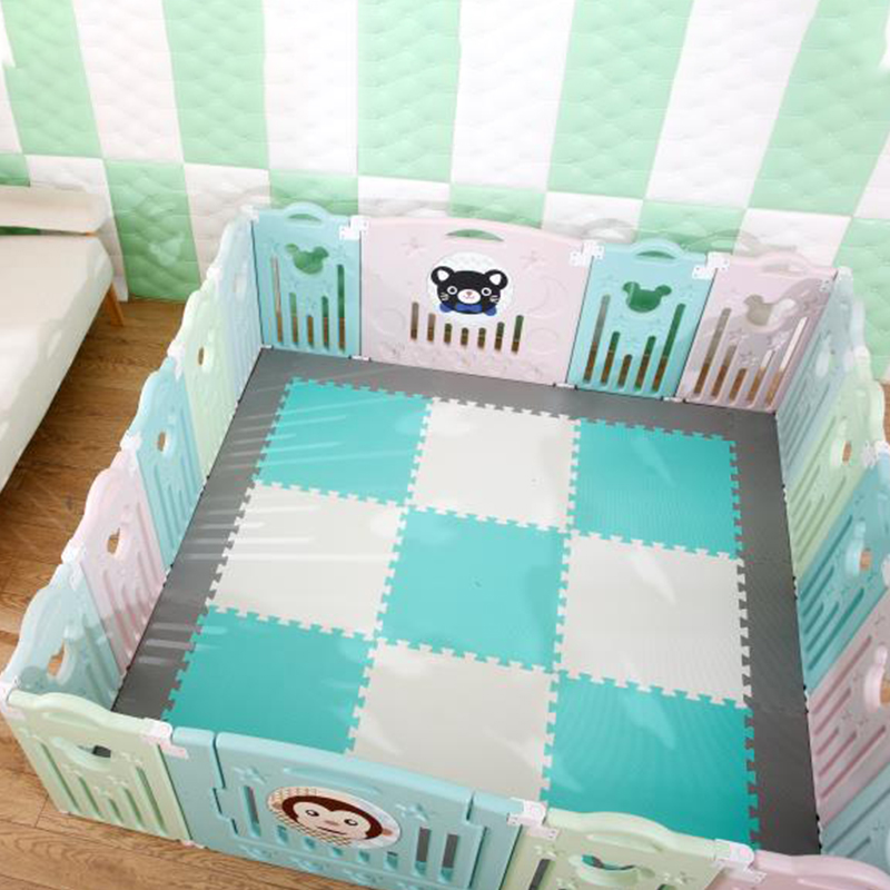 C'dear High Quality Safety Baby Play Yard Safety Cuna Corral Para Bebe Metal Playpen Playground Bed Fence Child Indoor