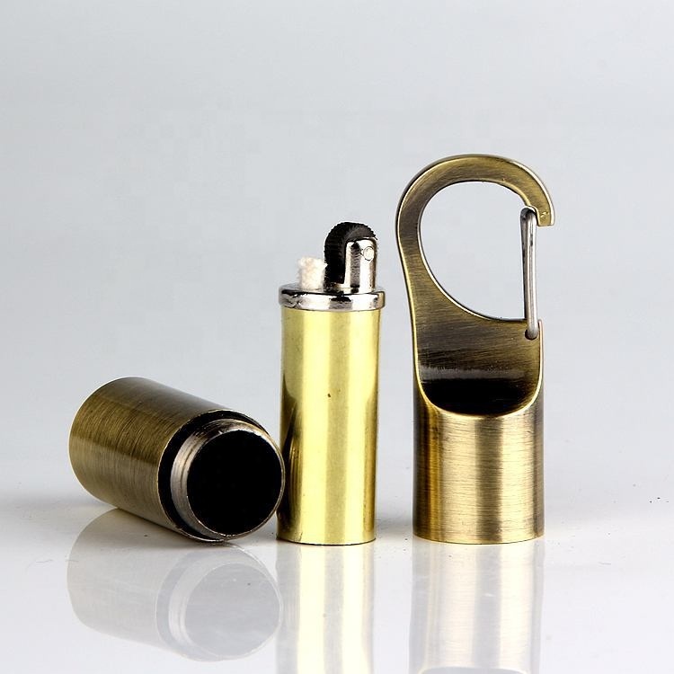 Wholesale Small Creative Multifunctional Pocket Lighter Keychain Vintage Compact Kerosene Lighters