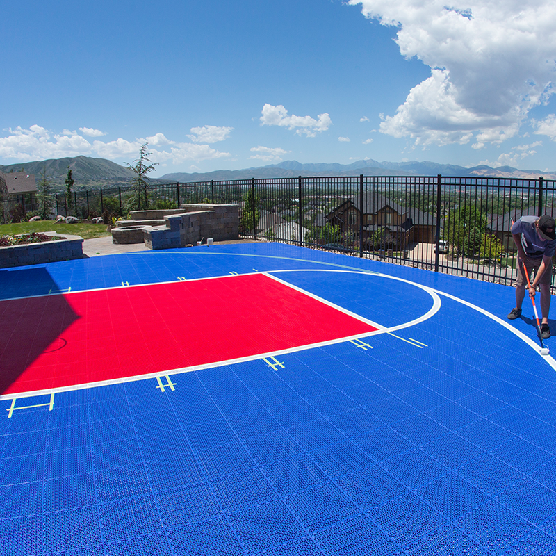 sports court basketball surfaces outdoor half court temporary interlocking basketball court tiles flooring mat