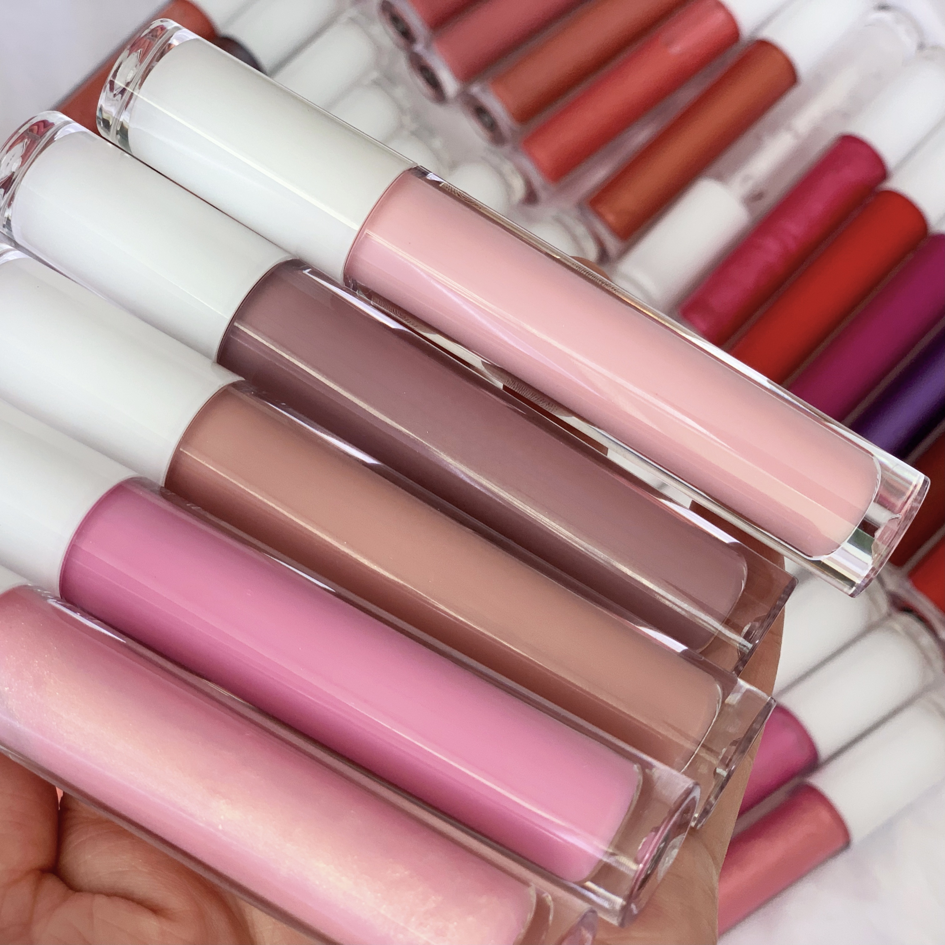 Lipgloss Wholesale No Label Private Glossy Liquid Pigments Lip Gloss Create Your Own Brand Cosmetics Wholsale Lip Gloss Vendor