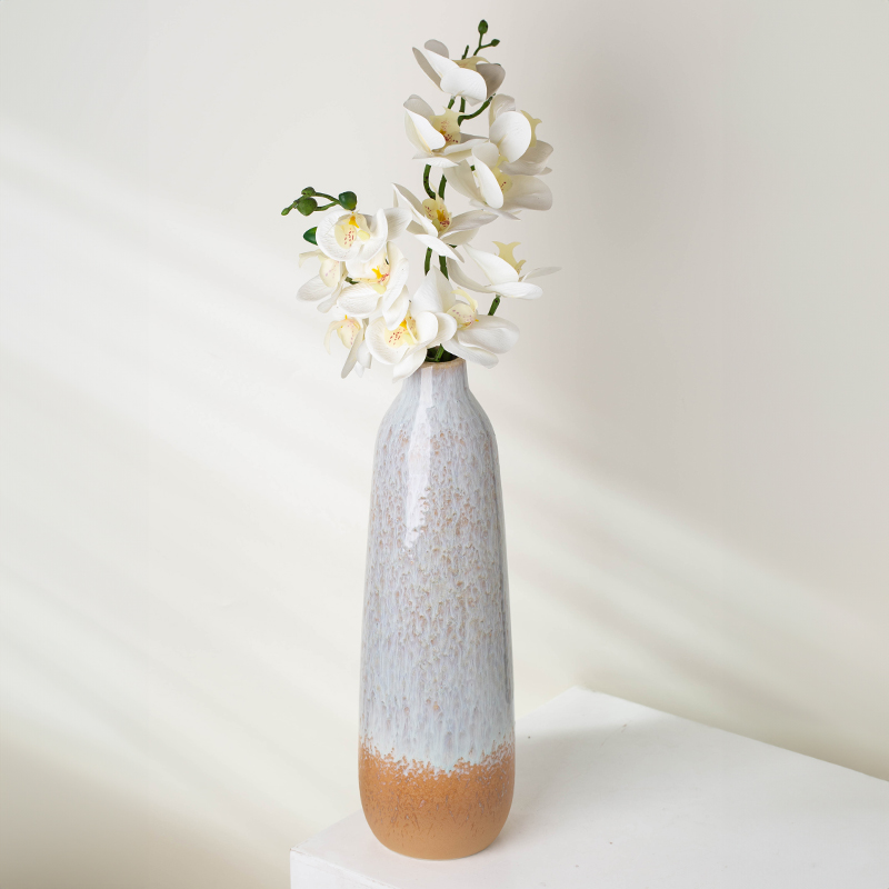 YUANWANG Ceramic Tall Vase Bud Vases In Bulk Ceramic And Porcelain Vases For Flowers For Home Room Table Decor