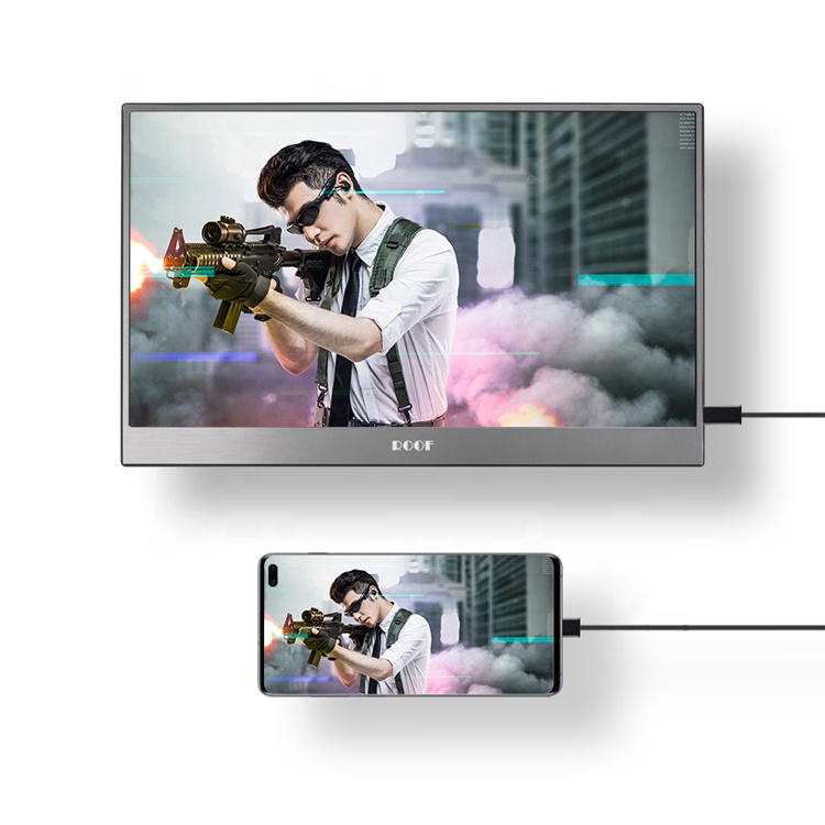 Ультратонкий 1080P 15,6 дюймов VESA USB C IPS HDR Портативный сенсорный экран монитор для Samsung DEX