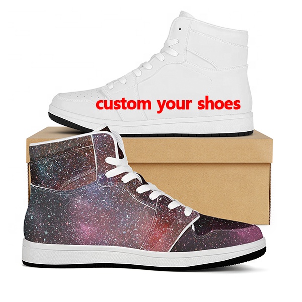 High Quality Smm Uv Printing Basketball Shoes Top Pu Leather Sport Men Custom Logo Zapatos China