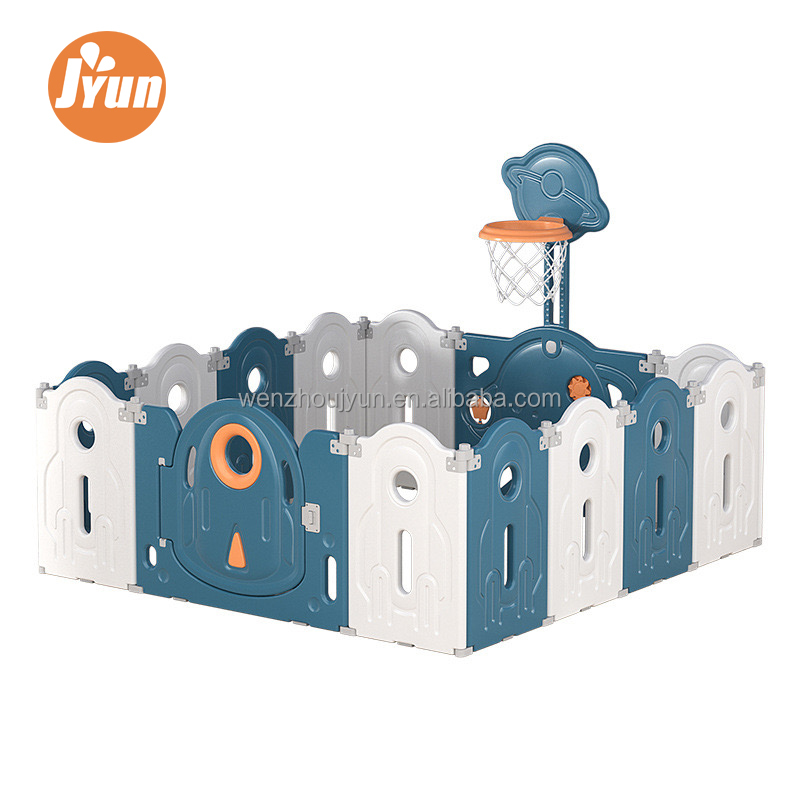 portable baby fence with mat folding used children's baby playpen for baby and toddlers plastic extra large kids' playpens