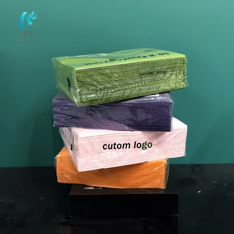 Custom Personalized Colored Airlaid Napkins Linen Napkins Solid Tissue Cocktail Lunch Dinner Napkins With Logo 25 30 40cm