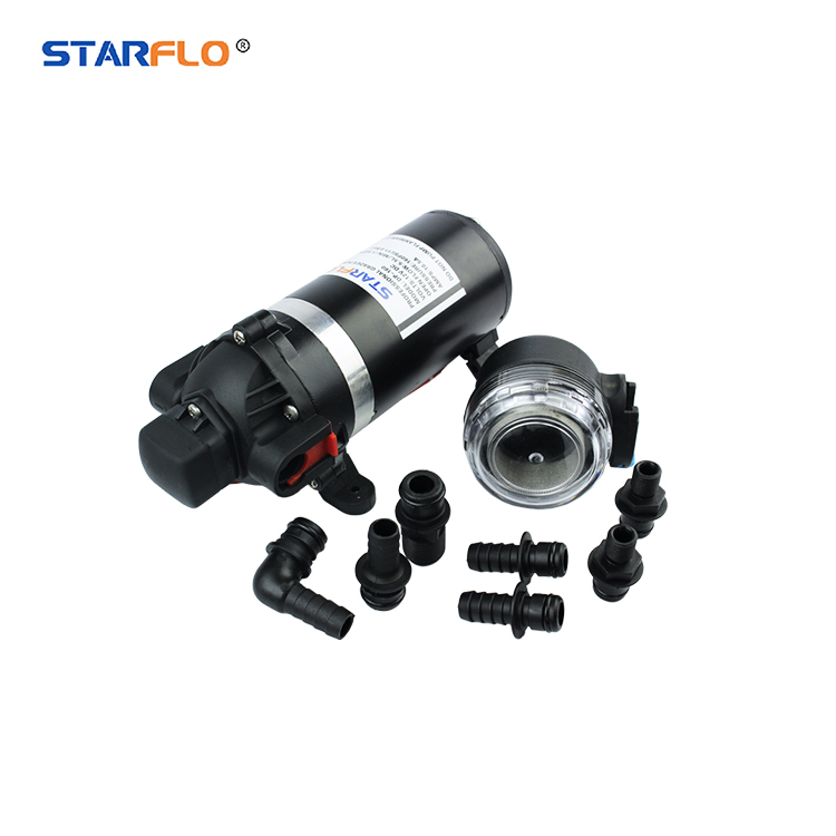 STARFLO DP-160, работающего на постоянном токе 12 В в 160PSI 5.5LPM, работающего на постоянном токе 12 В в диафрагмы Электрический водяной насос высокого давления для случай запотевания стекол
