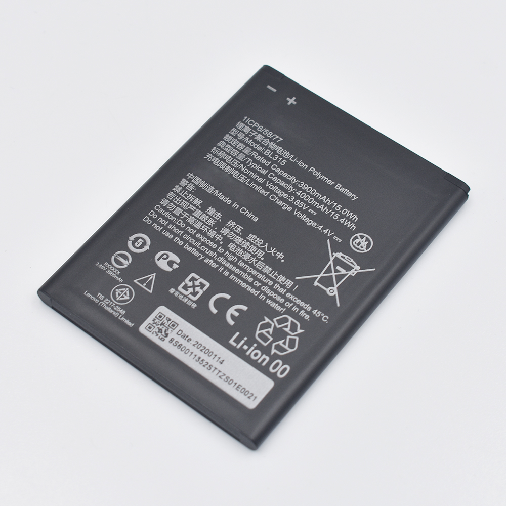 3,85 В BL315 4000 мАч для lenovo A7 Аккумулятор для замены аккумуляторов перезаряжаемый литий-ионный полимерный аккумулятор