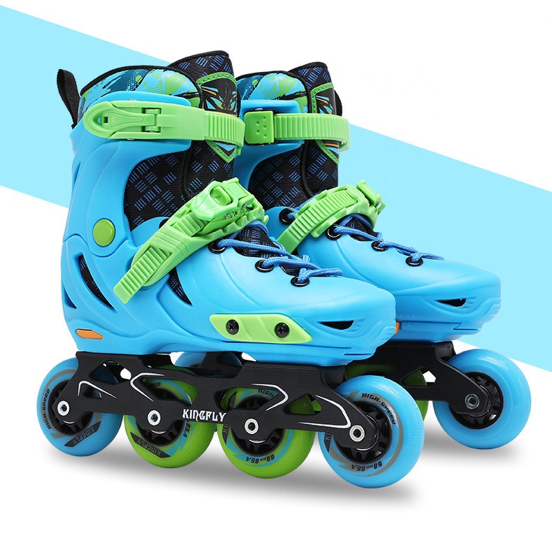 Amazon Top Sales Popular Size Adjustable Unisex Kids Aluminum Frame Inline 4 Wheels Professional Roller Skates