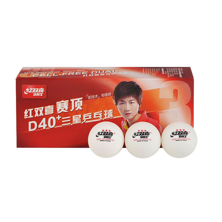 Мячи для настольного тенниса DHS 3 звезды D40 + ITTF для комнатных соревнований, профессиональный игрок для настольного тенниса, мячи для пинг-понга