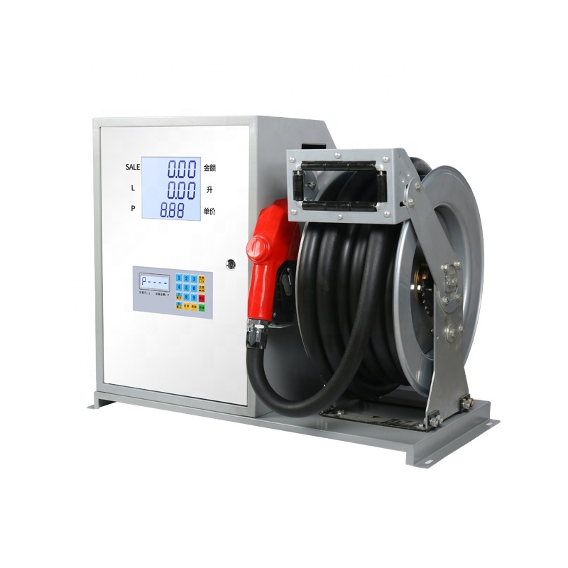 60L Mobile 12V/24V/220V Mini Car Loading Vehicle Diesel Fuel Dispenser With Hose Reel