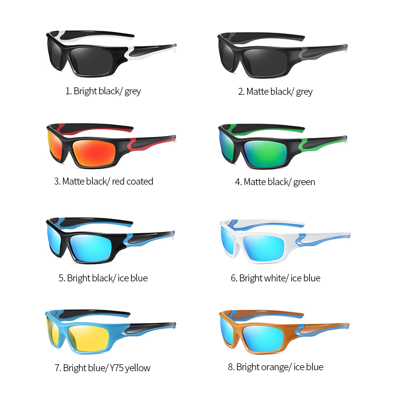 2020 gafa de sol tr90 Custom Logo Polarized Sports Sunglasses for Men