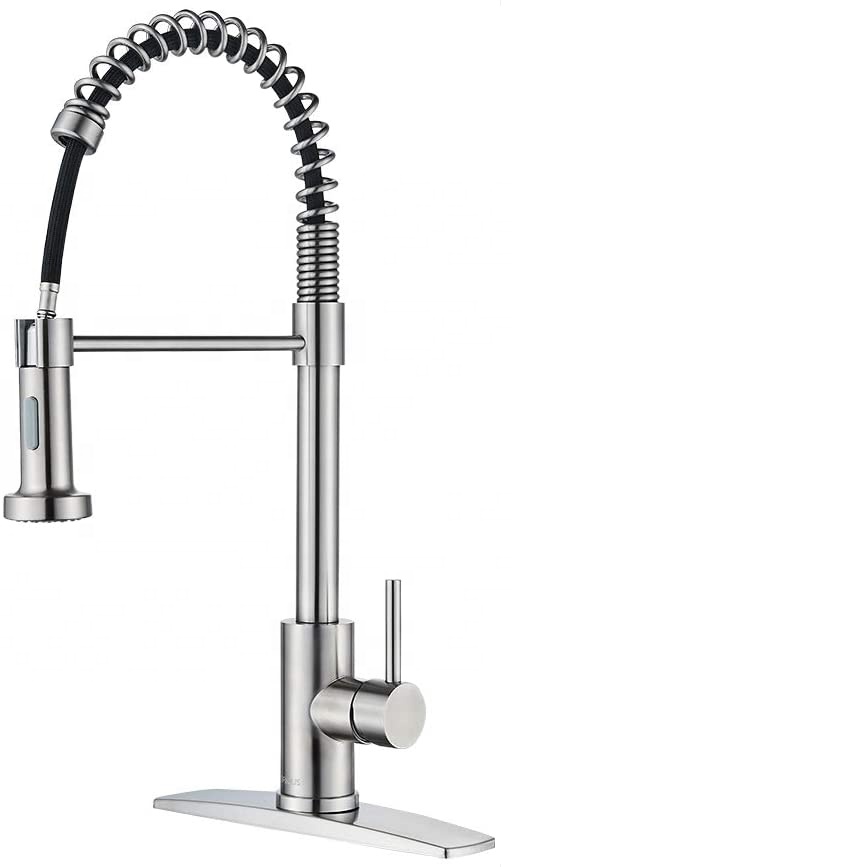 SUS 304 Material Pull Out Two Function ABS Sprayer Single Handle Flexible Kitchen Faucet