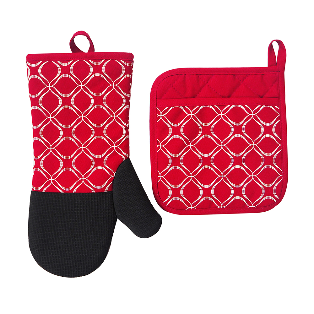 MEITA HOME custom printed heat resistant puppet cotton neoprene oven mitt and pot holder
