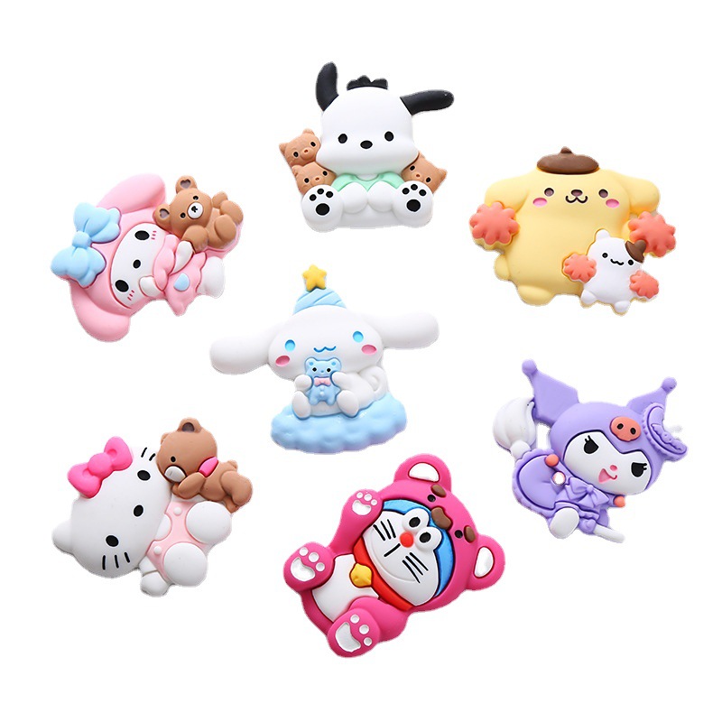 Zgoversize Sanrio gog кукла из смолы очарование аксессуары мультяшная Пряжка для обуви милый кремовый клей Чехол для мобильного телефона diy Аксессуары