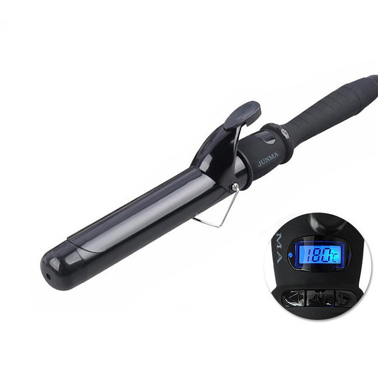 360 Degree Rotating Wire Rotation Hair Curler Ceramic Ionic LCD Curling Iron Hair Waver Hair Styling Tools Set