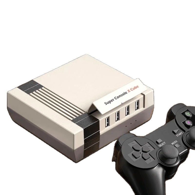 Супер консоль X NES Ретро поддерживает несколько эмуляторов, таких как PSP/PS1/N64/DC с двумя проводными контроллерами, отправляется 90000 G