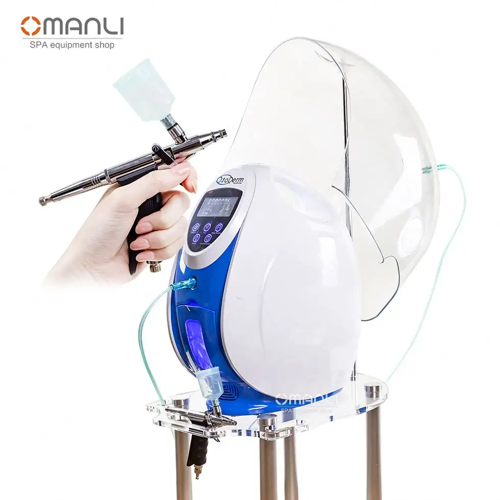 Korea O2toderm Oxygen Facial Machine Jet Peel Face Oxigen Therapy Mask Dome O2toderm