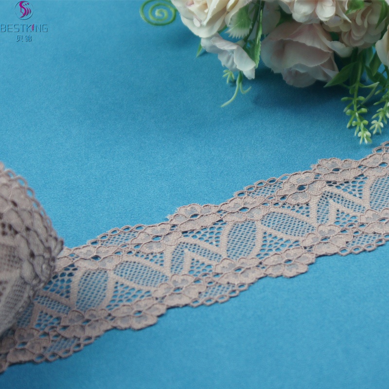 New Design Lace Spandex Nylon Lace Trim Cheap High-stretch Lace Trim for underwear