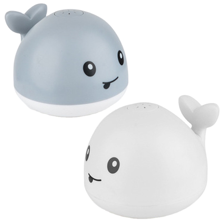 Amazon Best Seller Summer Bathtub Shower Toys for Kids,Whale Automatic Induction Spray Water Bath Toy with Light Baby Bath Toys