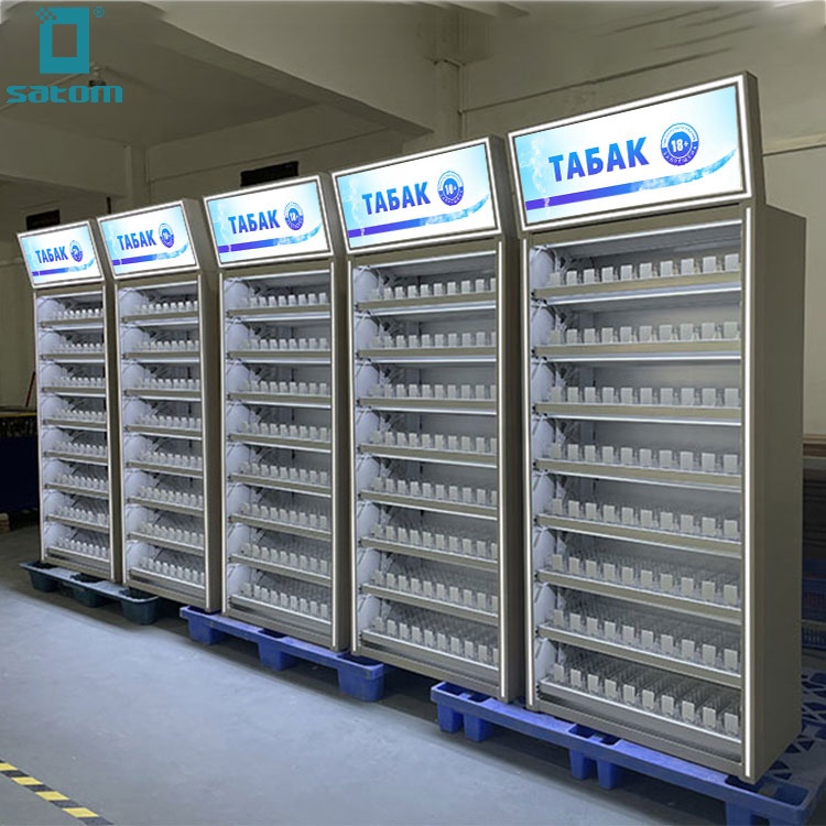 Витрина для напольного покрытия магазина сигарет из АБС-пластика табак и сигарет