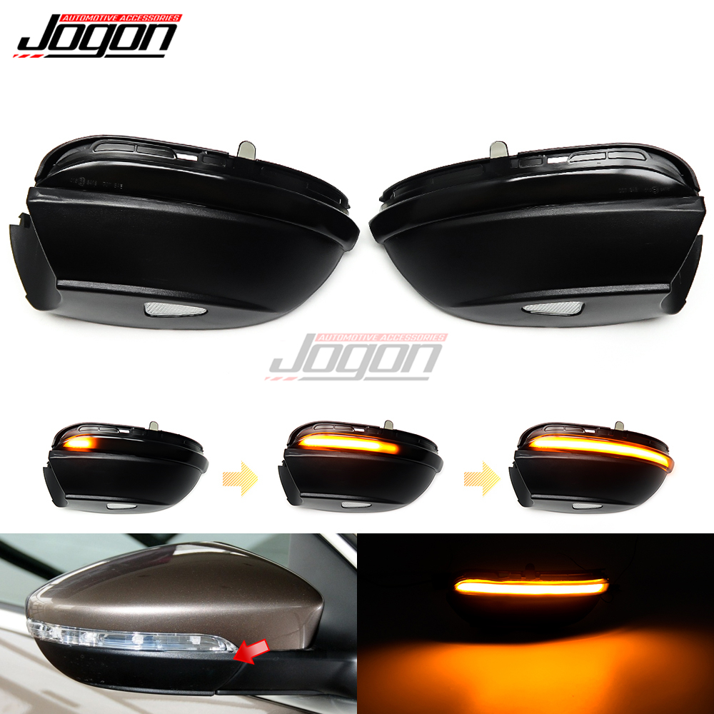 Светодиодный динамический поворотный сигнал для VW Passat B7 CC Scirocco MK3 Jetta MK6 EOS Beetle R поворотный сигнал последовательный боковой зеркальный Световой индикатор
