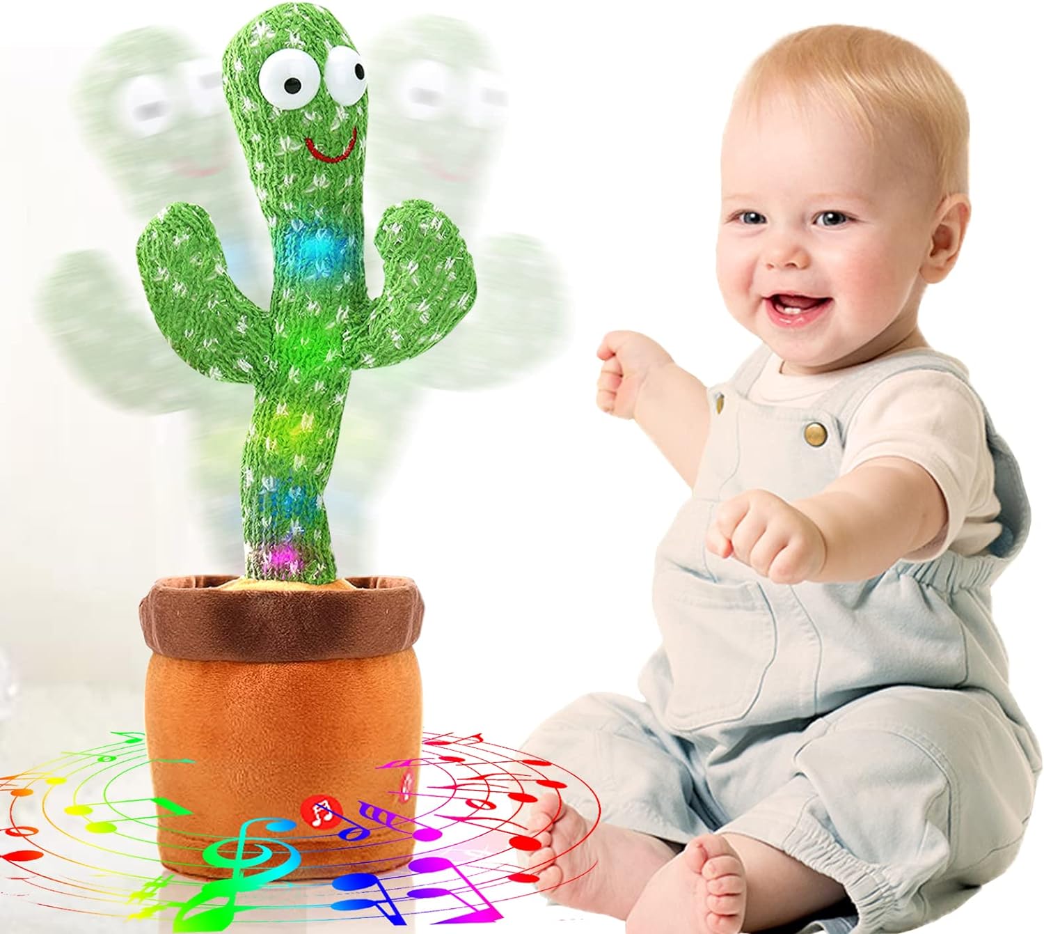 Hot Sale Dancing Cactus Electronic Plush Singing Toy Mimicking Toy Talking Cactus Toy For Baby