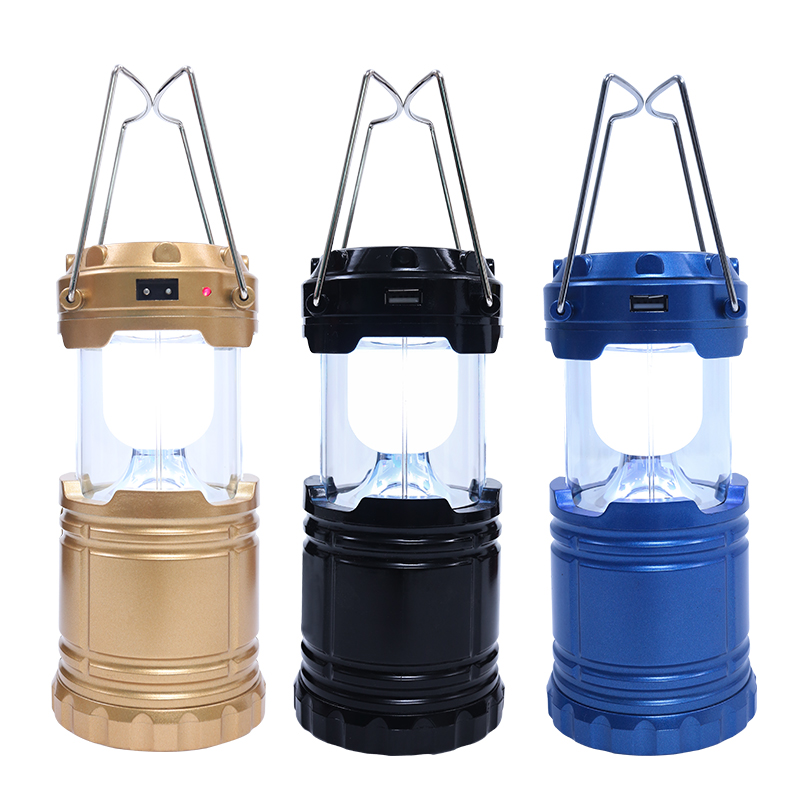 ABS Rechargeable Solar Powered Camping Lantern Outdoor Solar Zoom Camping Tent light