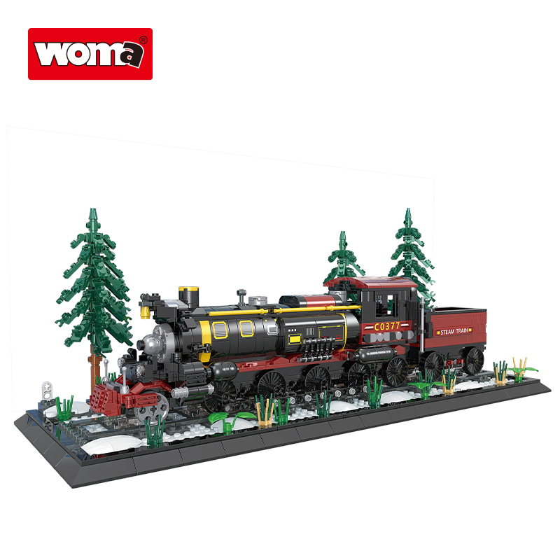 WOMA TOYS 2022 Walmart, Лидер продаж, оптовая продажа, индивидуальная модель поезда, небольшие блоки для сборки, интерактивная игра