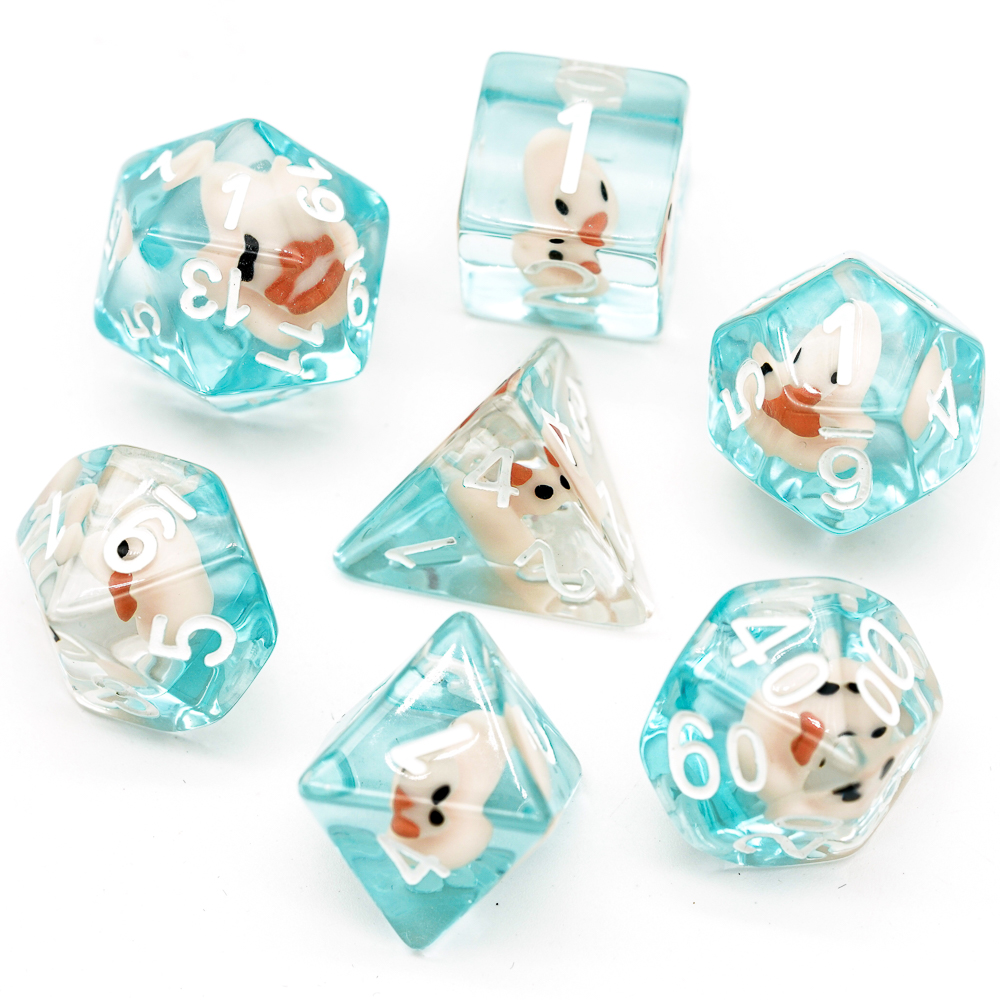 Смола выполненный на заказ утка 10 кубика для ролевой игры DND игровая