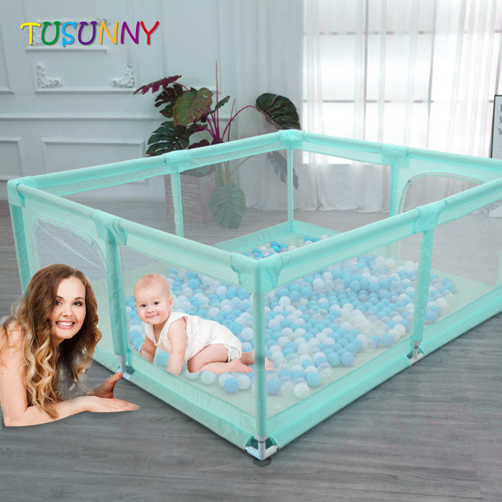 6 Panel Baby Playyard Care Play Mat Pink Playpen