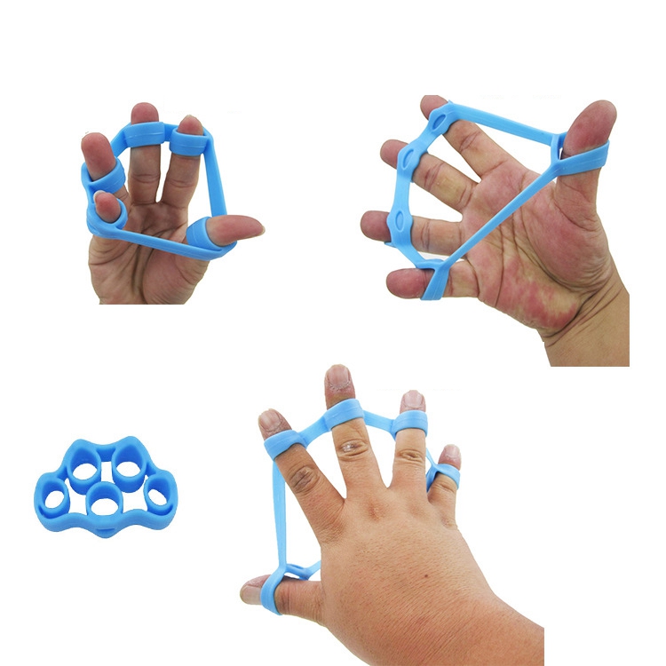 1Pcs Finger Gripper Strength Trainer Outdoor Slim Fitness Tools Resistance Band Hand Grip Wrist Flexible Exercise Accessories