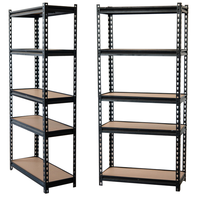 2 Bay 180cm x 90cm x 40cm, Galvanized 5 Tier (175KG Per Shelf) Storage Units