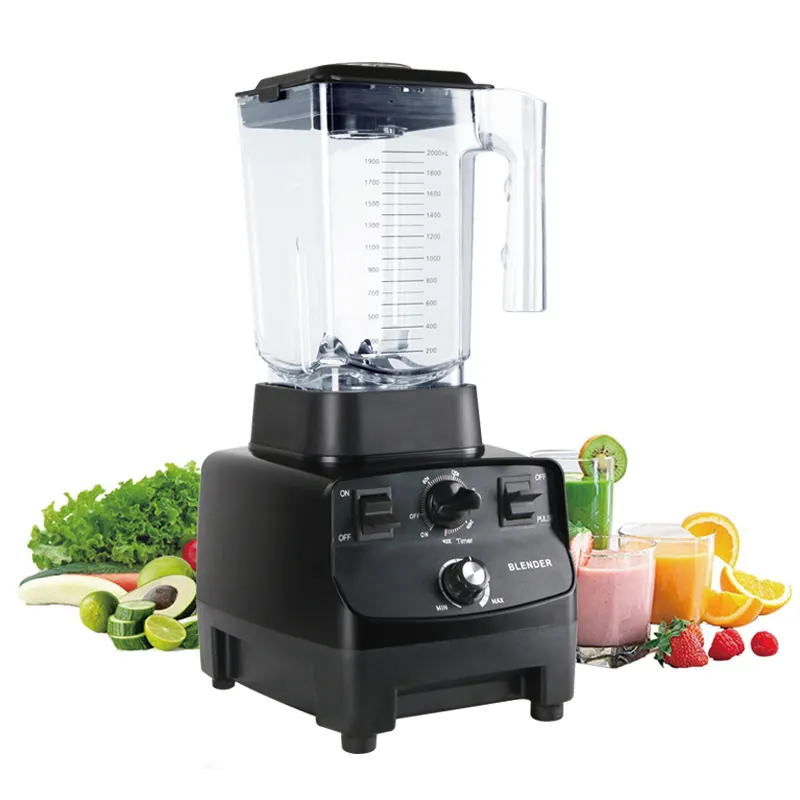 1500W Powerful 2 Liter Commercial Blender Electric Chopper Grinder Food Mixer