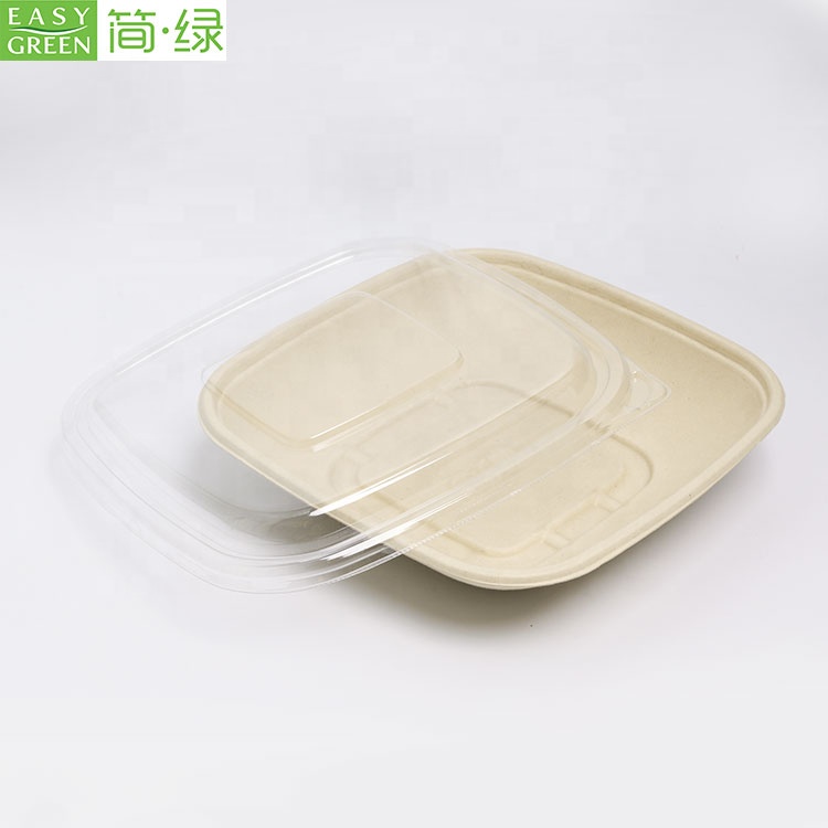 Легко зеленый 32 унции биоразлагаемый и домашний compostable bagasse целлюлозы упаковки фруктов