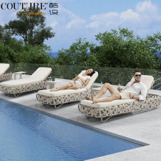 Couture Jardin изогнутая садовая мебель, пляжный шезлонг, подушка, уличный пляжный стул, шезлонг