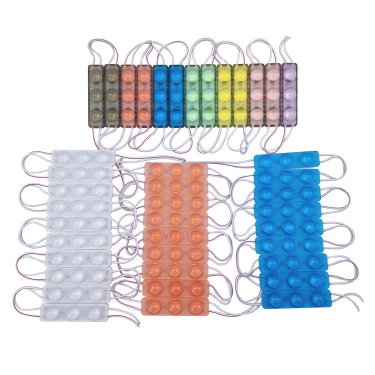 Waterproof IP65 high brightness DC12V 24V fish eye led module 7color RGB led module with lens