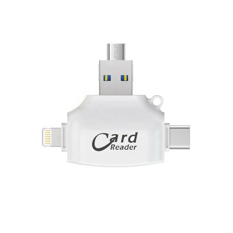 Все в одном USB OTG кардридер SD TF Micro SD кардридер для iPhone iPad iPod USB Type-C телефонов ноутбука компьютера