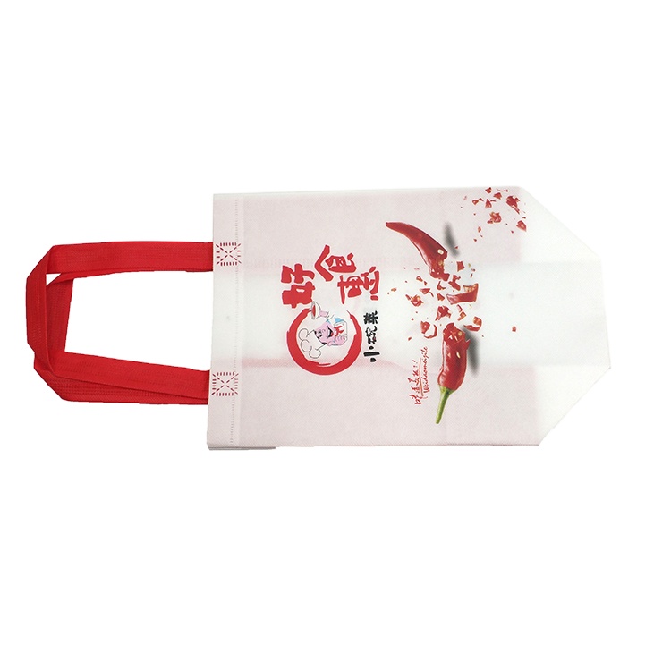 Eco friendly custom logo reusable grocery shopping packing pp non woven tote bag recycled