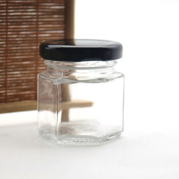 45 ml (1.5 oz) Hex or Hexagonal jar with 43 mm lug (twist-off) neck