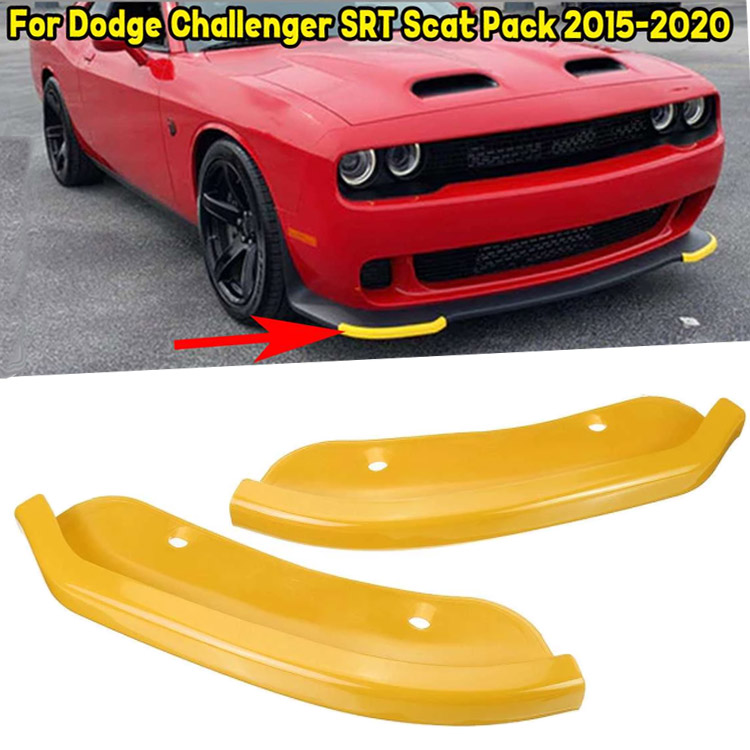 Красный передний бампер для защиты спойлера Dodge Challenger SRT HELLCAT 2015-21