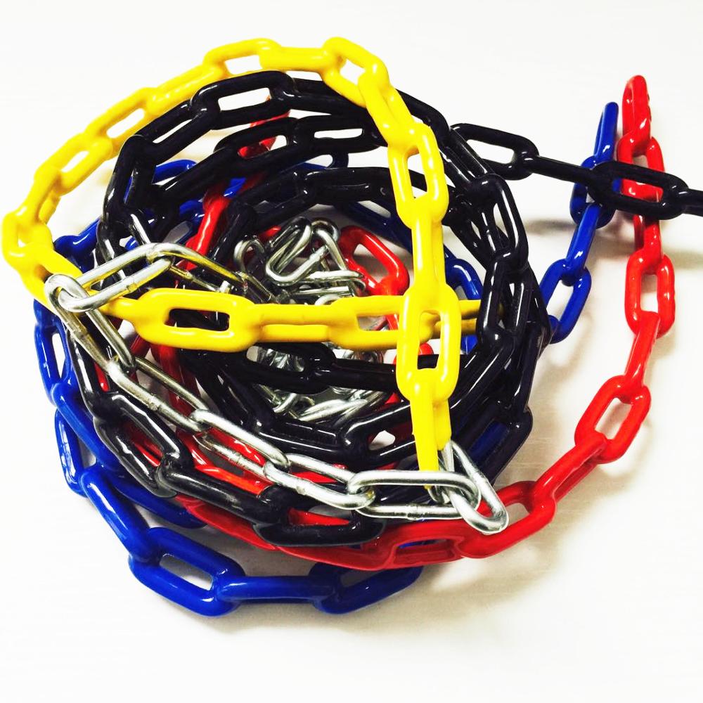 PVC Colored Plastic Coated Swing Security  Metal  Chain for Playground Using