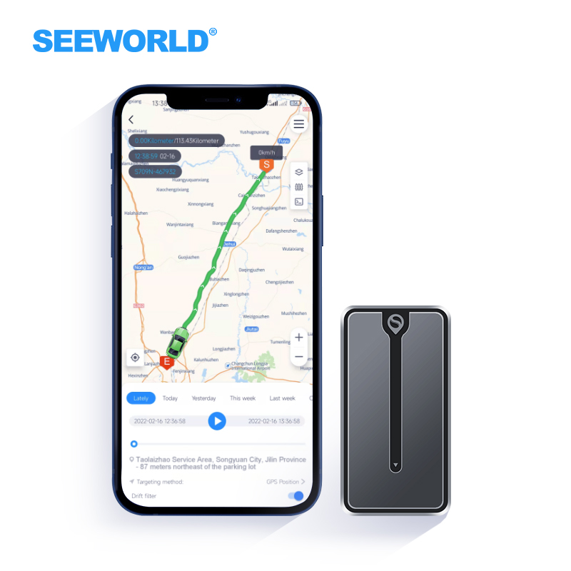 Миниатюрный GPS-трекер SEEWORLD GF07 небольшого размера в реальном времени, магнитный трекер, GSM-трекер