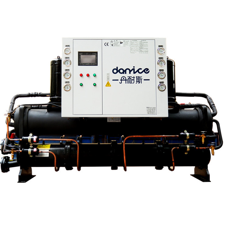 Высокая эффективность бренд Шэньчжэнь dannice 510 WDH двойной компрессор винтовая холодильная камера с водяным охлаждением