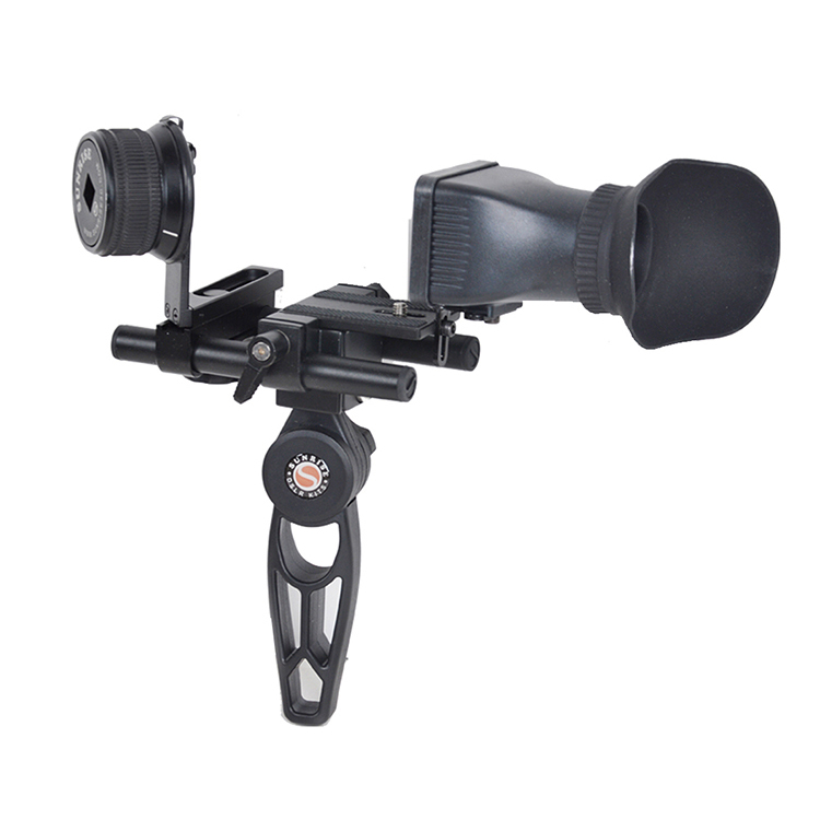 Восход Профессиональный камера интимные аксессуары ручной Gearless DSLR следовать фокус стабилизатор с 3X увеличение видоискатель